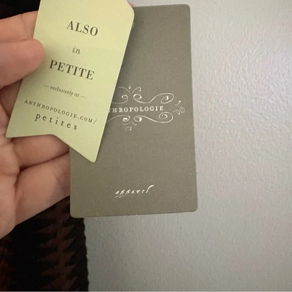 NWT Anthropologie Maeve Meridian Midi Dress Brown & Black Size Small - Picture 11 of 14